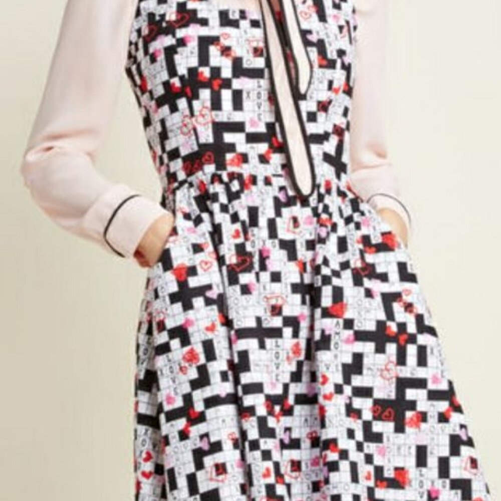 3x Retrolicious Unprecedented Panache Crossword Dress